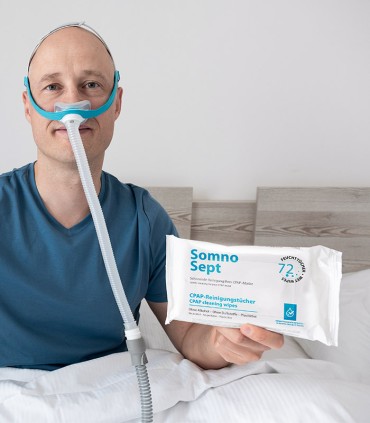 Lingettes nettoyantes pour masques CPAP et visage - Somnosept